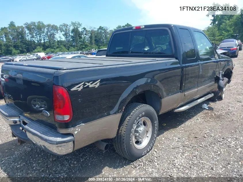 1FTNX21F23EA34108 2003 Ford F-250 Lariat/Xl/Xlt