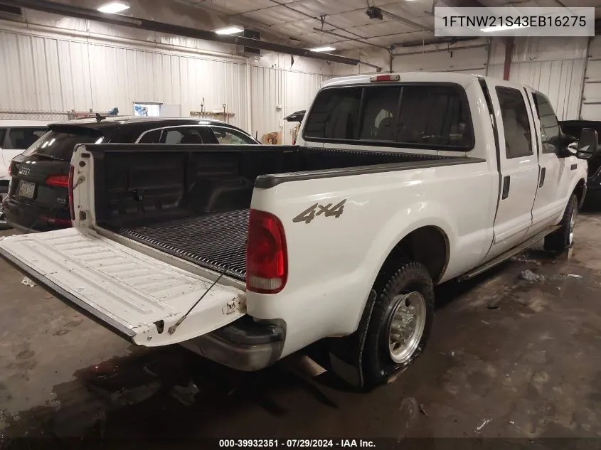 1FTNW21S43EB16275 2003 Ford F-250 Lariat/Xl/Xlt