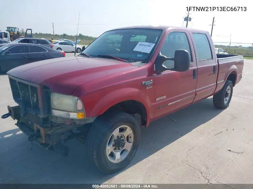 2003 Ford F-250 Lariat/Xl/Xlt VIN: 1FTNW21P13EC66713 Lot: 40052581