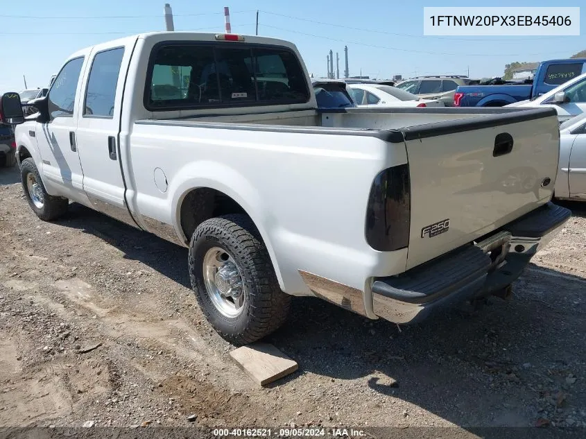 2003 Ford F-250 Super Duty VIN: 1FTNW20PX3EB45406 Lot: 40162521