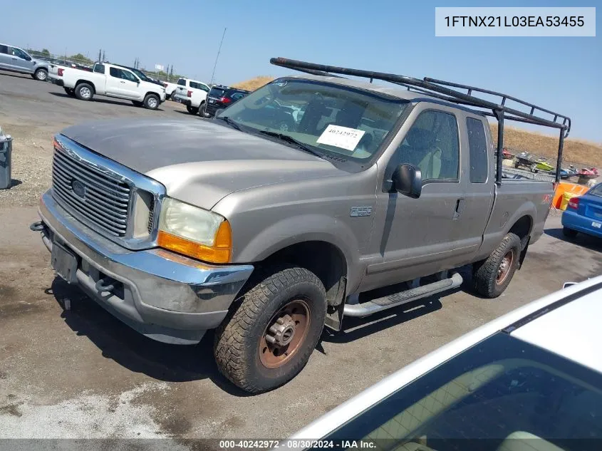 2003 Ford F-250 Lariat/Xl/Xlt VIN: 1FTNX21L03EA53455 Lot: 40242972