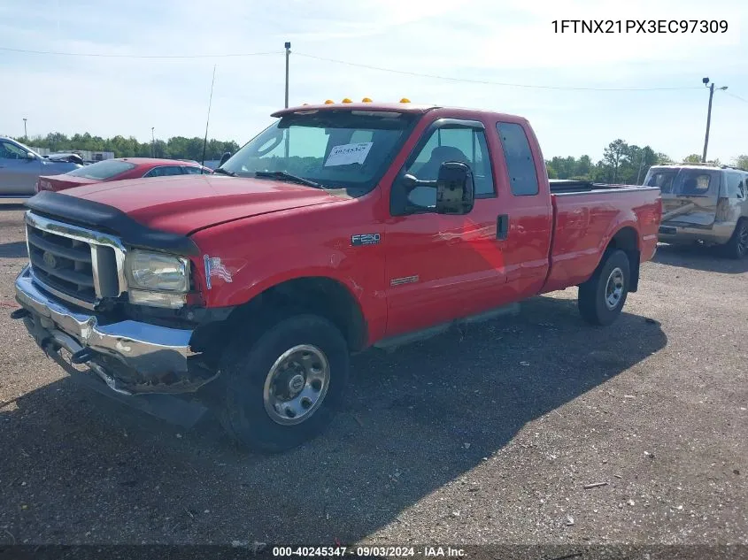 2003 Ford F-250 Lariat/Xl/Xlt VIN: 1FTNX21PX3EC97309 Lot: 40245347