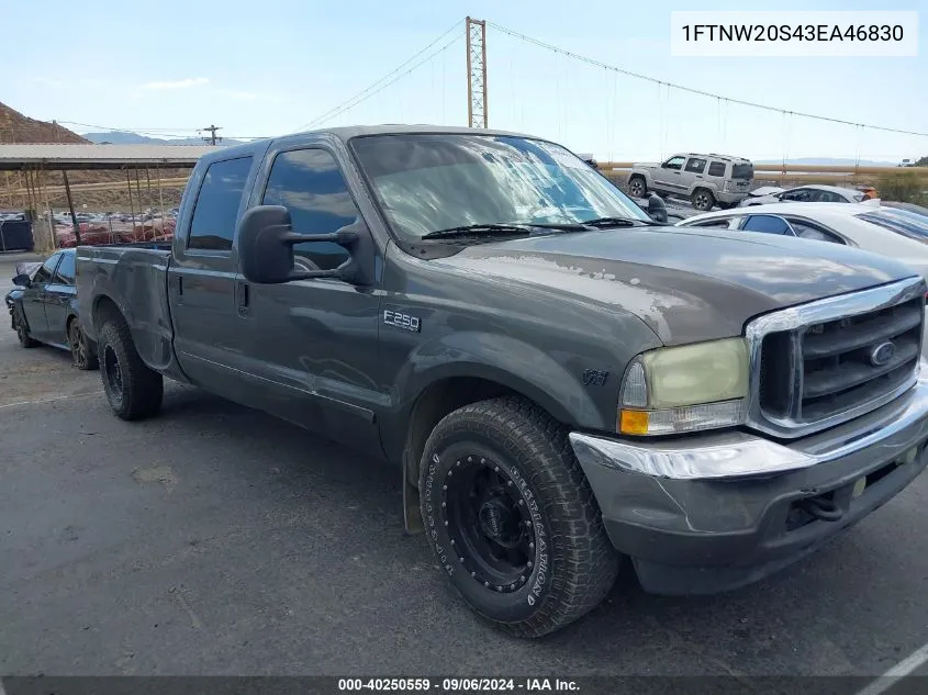 1FTNW20S43EA46830 2003 Ford F-250 Lariat/Xl/Xlt