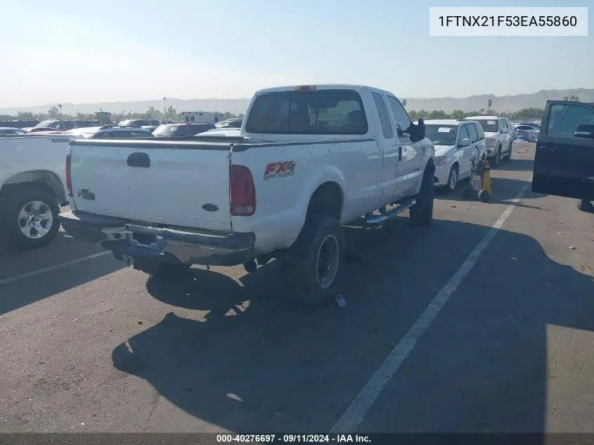 2003 Ford F-250 Lariat/Xl/Xlt VIN: 1FTNX21F53EA55860 Lot: 40276697