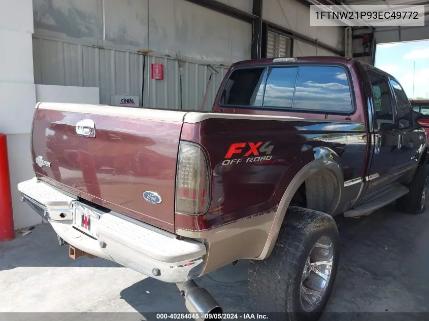 1FTNW21P93EC49772 2003 Ford F-250 Lariat/Xl/Xlt