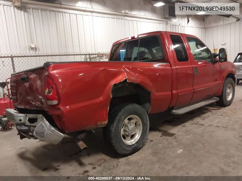 2003 Ford F-250 Lariat/Xl/Xlt VIN: 1FTNX20L93ED49530 Lot: 40299537