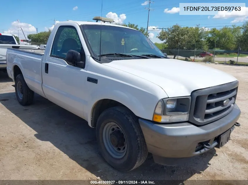 2003 Ford F250 Super Duty VIN: 1FDNF20L73ED59763 Lot: 40309927