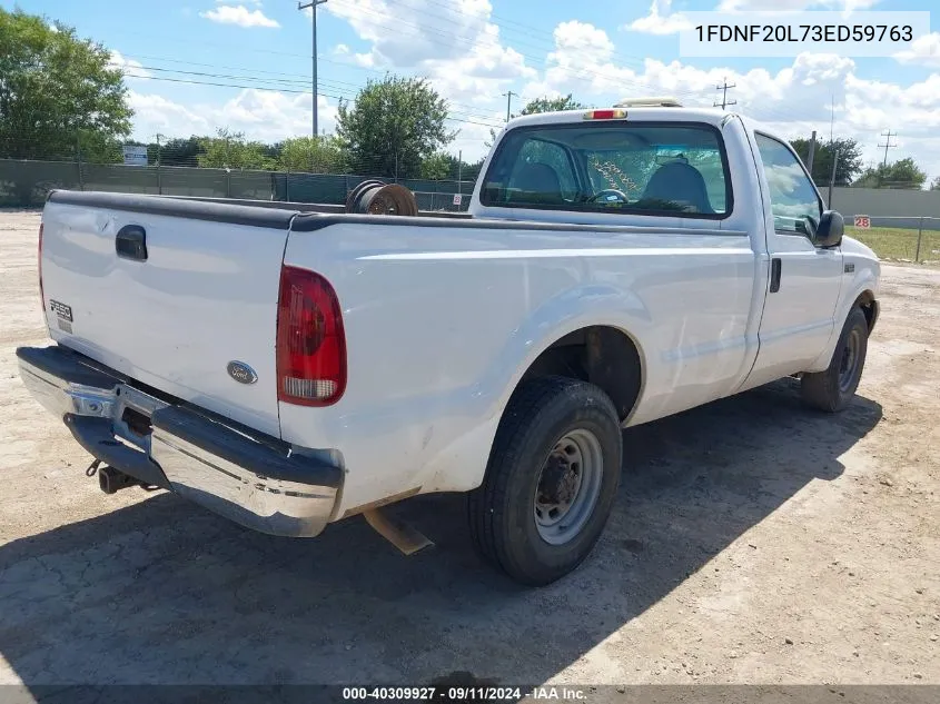 2003 Ford F250 Super Duty VIN: 1FDNF20L73ED59763 Lot: 40309927