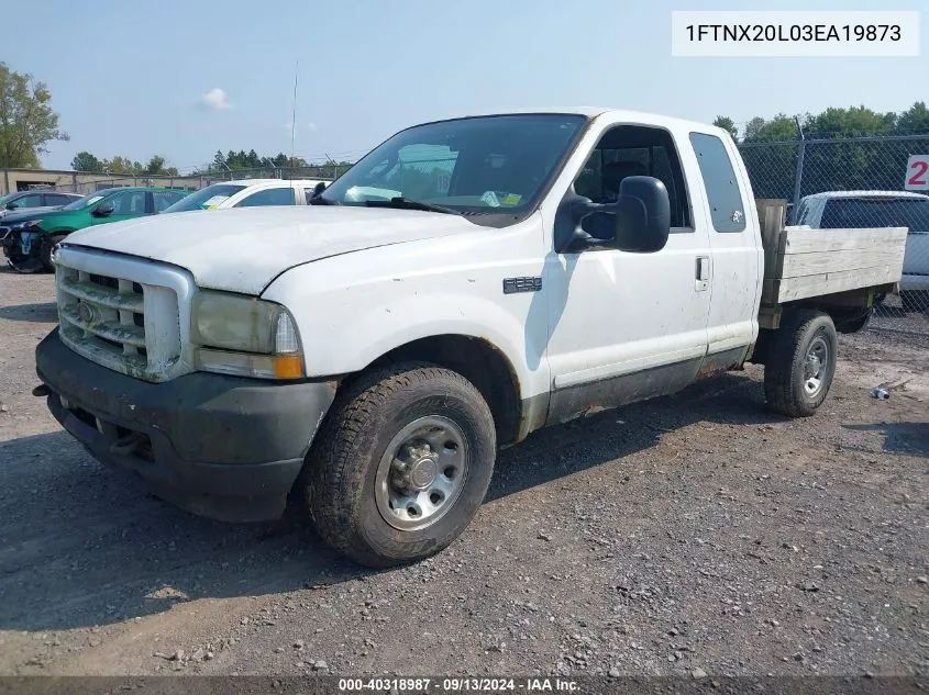 2003 Ford F-250 Lariat/Xl/Xlt VIN: 1FTNX20L03EA19873 Lot: 40318987