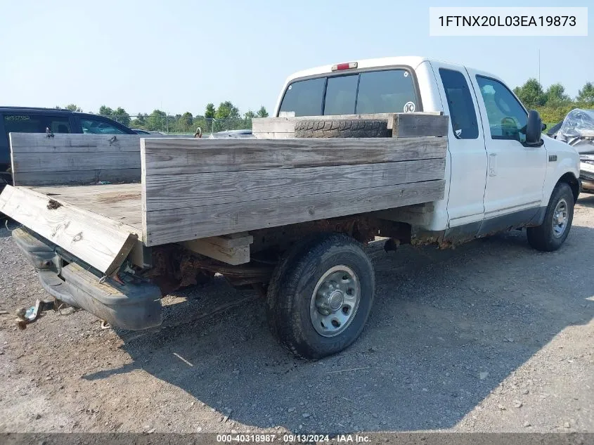 2003 Ford F-250 Lariat/Xl/Xlt VIN: 1FTNX20L03EA19873 Lot: 40318987