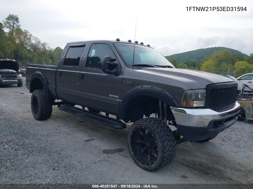 1FTNW21P53ED31594 2003 Ford F-250 Super Duty