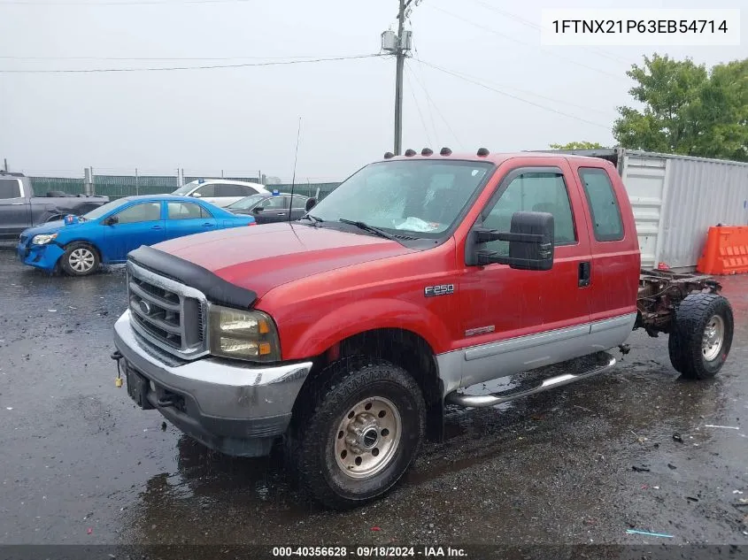 2003 Ford F-250 Lariat/Xl/Xlt VIN: 1FTNX21P63EB54714 Lot: 40356628