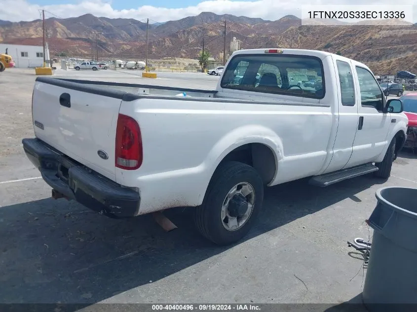 2003 Ford F-250 Lariat/Xl/Xlt VIN: 1FTNX20S33EC13336 Lot: 40400496