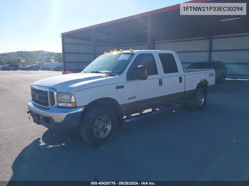 2003 Ford F-250 Lariat/Xl/Xlt VIN: 1FTNW21P33EC30294 Lot: 40428776