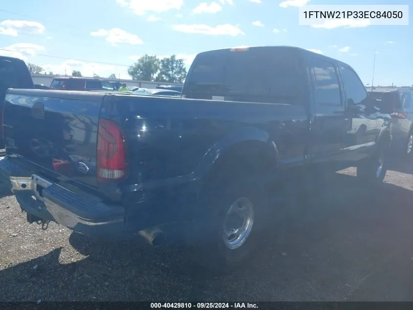 2003 Ford F-250 Lariat/Xl/Xlt VIN: 1FTNW21P33EC84050 Lot: 40429810