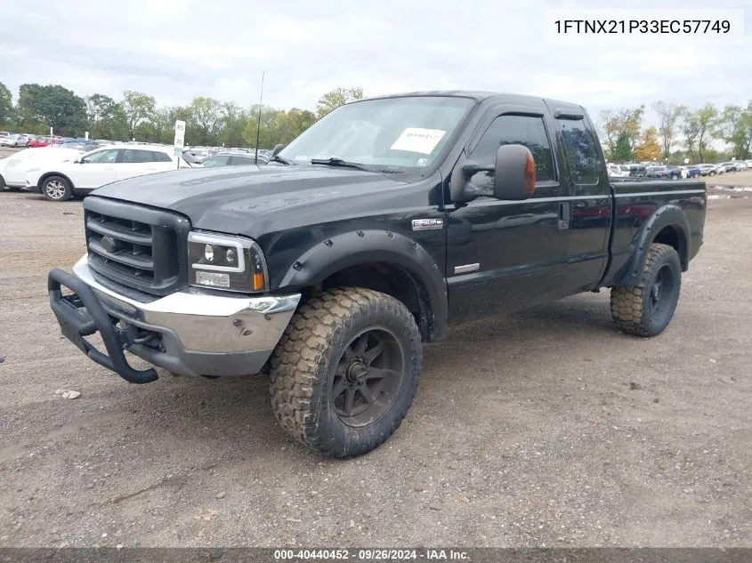 2003 Ford F-250 Super Duty VIN: 1FTNX21P33EC57749 Lot: 40440452