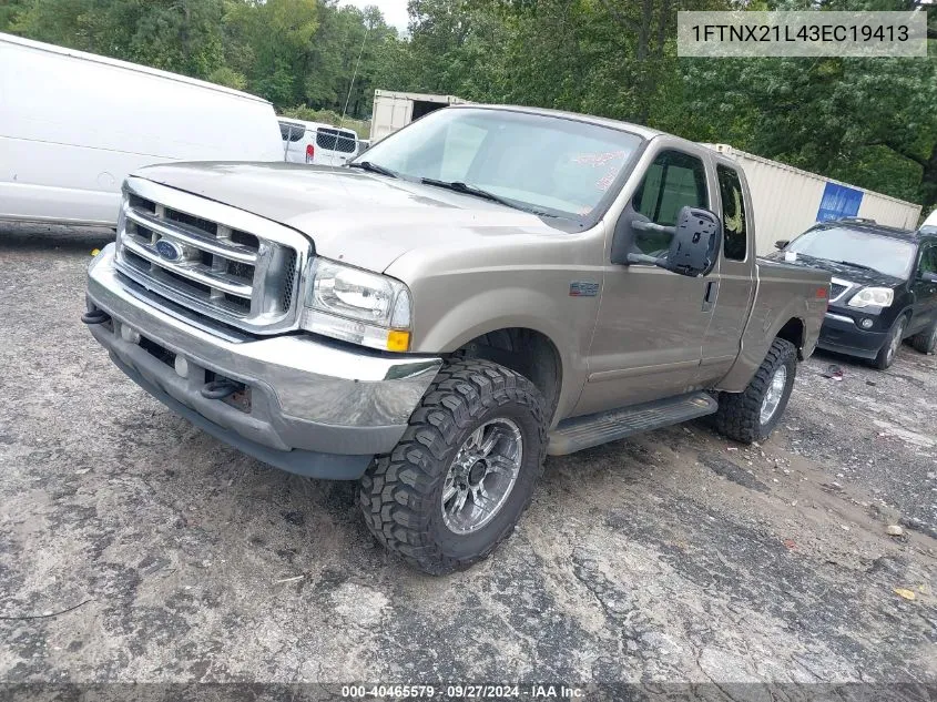 2003 Ford F-250 Lariat/Xl/Xlt VIN: 1FTNX21L43EC19413 Lot: 40465579