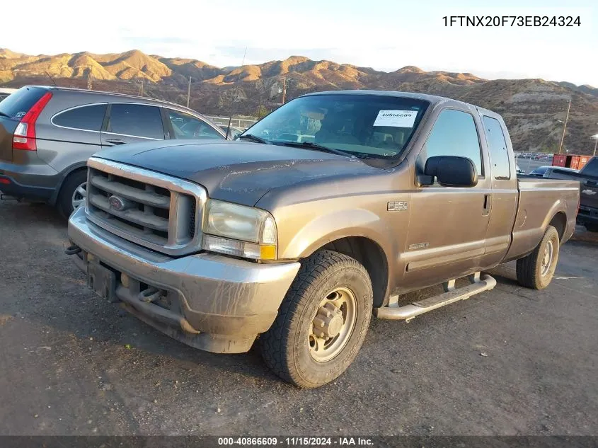 2003 Ford F-250 Lariat/Xl/Xlt VIN: 1FTNX20F73EB24324 Lot: 40866609