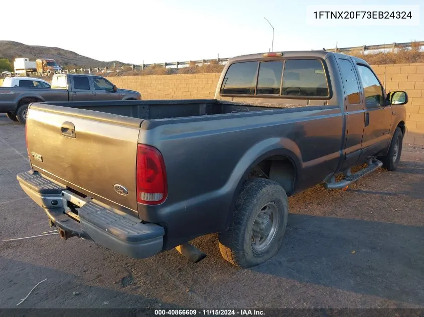 2003 Ford F-250 Lariat/Xl/Xlt VIN: 1FTNX20F73EB24324 Lot: 40866609