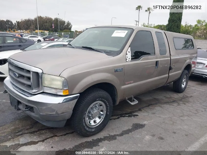 2004 Ford F-250 Lariat/Xl/Xlt VIN: 1FTNX20P04EB96282 Lot: 39445330