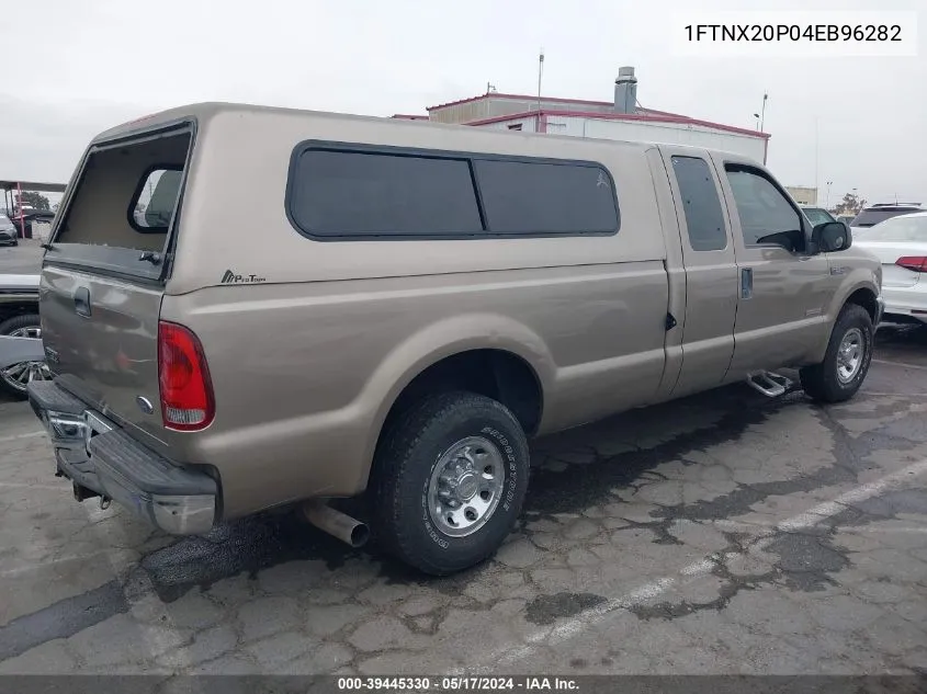 2004 Ford F-250 Lariat/Xl/Xlt VIN: 1FTNX20P04EB96282 Lot: 39445330