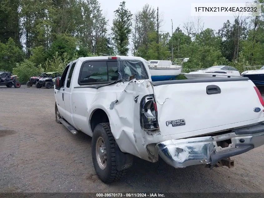 2004 Ford F-250 Lariat/Xl/Xlt VIN: 1FTNX21PX4EA25232 Lot: 39570173