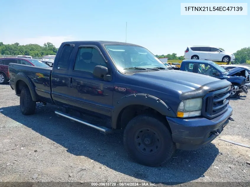 2004 Ford F250 Super Duty VIN: 1FTNX21L54EC47139 Lot: 39615729