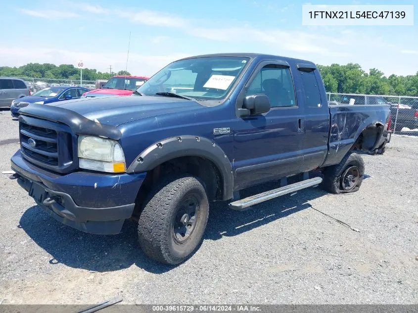 2004 Ford F250 Super Duty VIN: 1FTNX21L54EC47139 Lot: 39615729