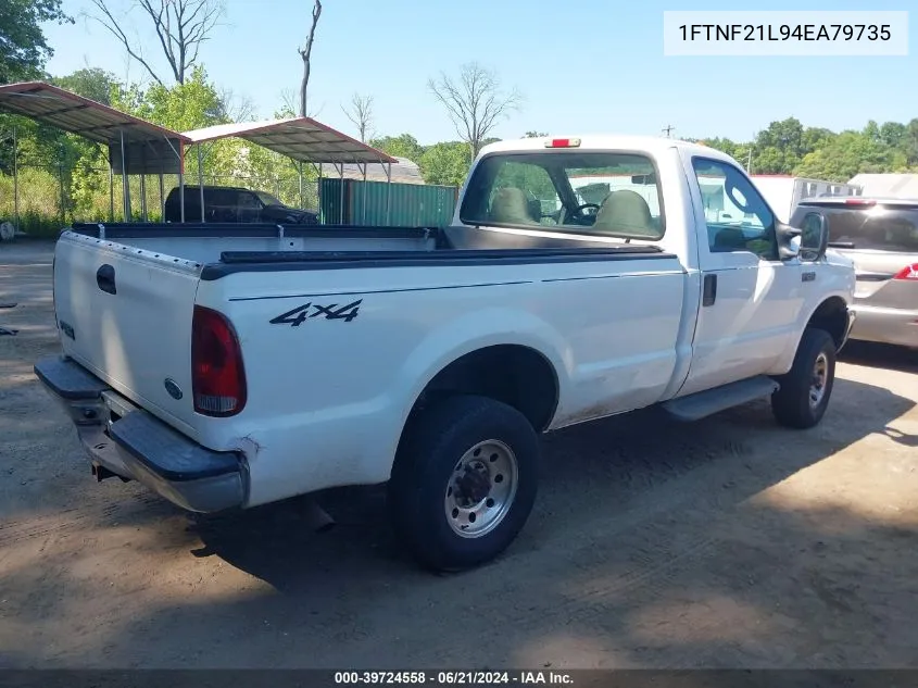 2004 Ford F-250 Xl/Xlt VIN: 1FTNF21L94EA79735 Lot: 39724558