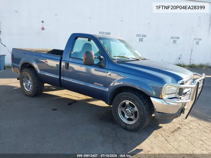 2004 Ford F-250 Xl/Xlt VIN: 1FTNF20P04EA28399 Lot: 39813427