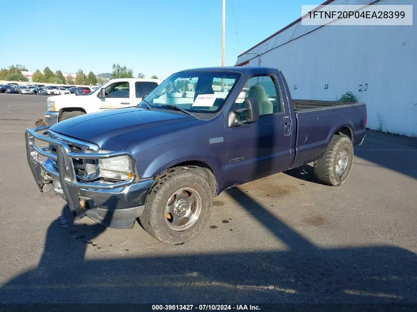 2004 Ford F-250 Xl/Xlt VIN: 1FTNF20P04EA28399 Lot: 39813427