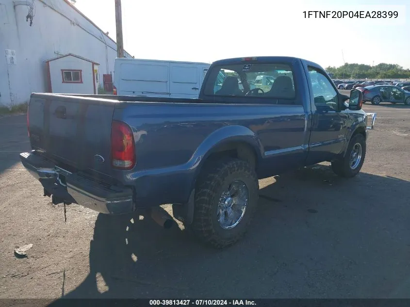 2004 Ford F-250 Xl/Xlt VIN: 1FTNF20P04EA28399 Lot: 39813427