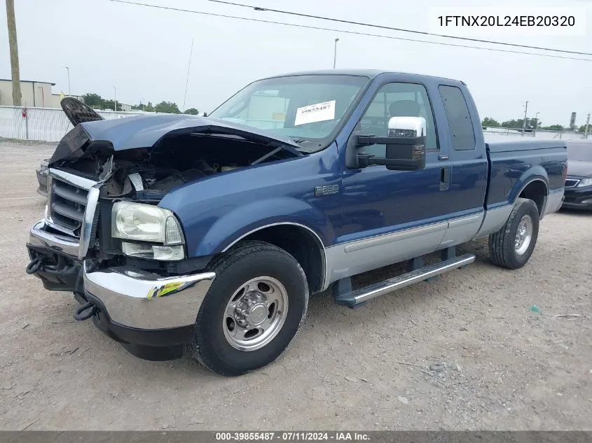 2004 Ford F-250 Lariat/Xl/Xlt VIN: 1FTNX20L24EB20320 Lot: 39855487