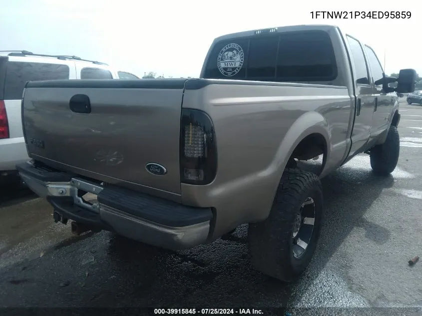 2004 Ford F-250 Lariat/Xl/Xlt VIN: 1FTNW21P34ED95859 Lot: 39915845