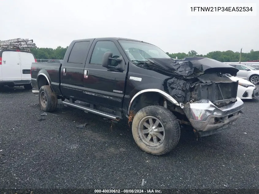 1FTNW21P34EA52534 2004 Ford F-250