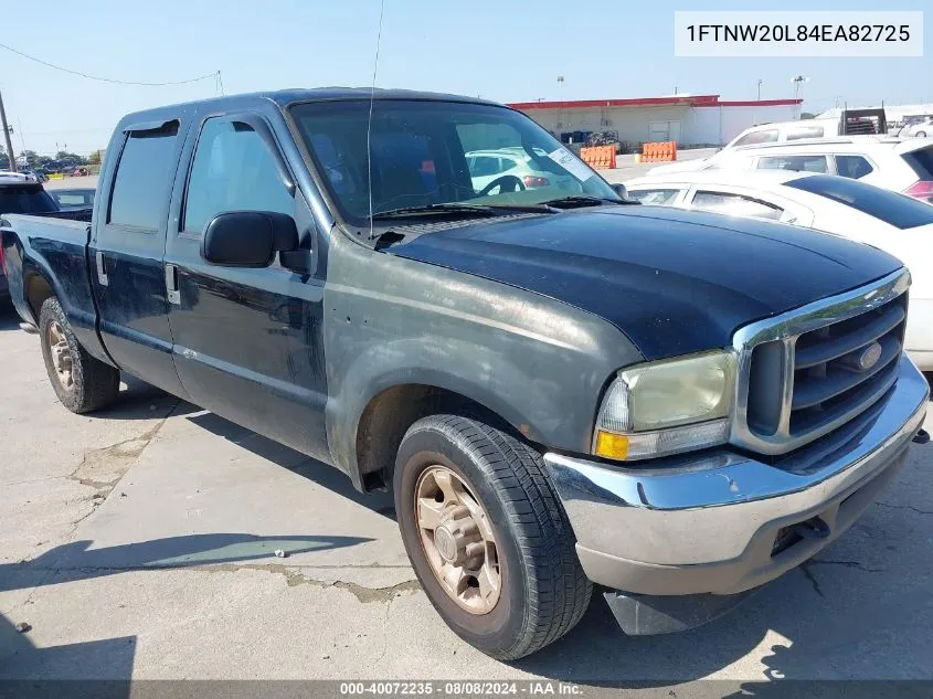 2004 Ford F-250 Lariat/Xl/Xlt VIN: 1FTNW20L84EA82725 Lot: 40072235