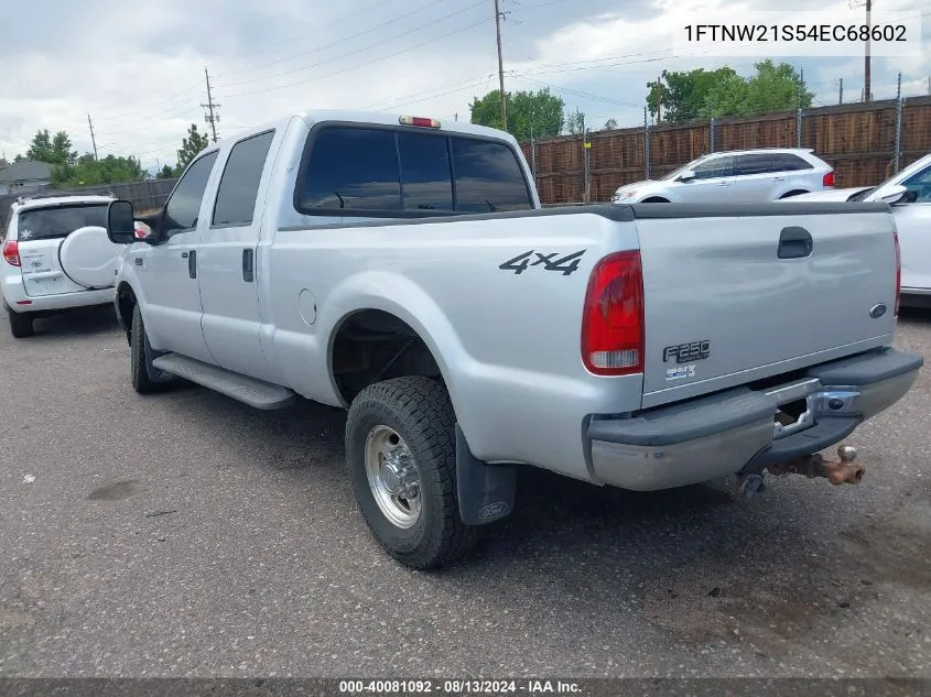 2004 Ford F-250 Lariat/Xl/Xlt VIN: 1FTNW21S54EC68602 Lot: 40081092