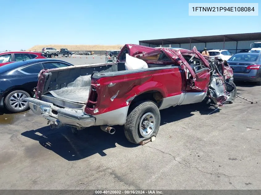 1FTNW21P94E108084 2004 Ford F-250 Lariat/Xl/Xlt