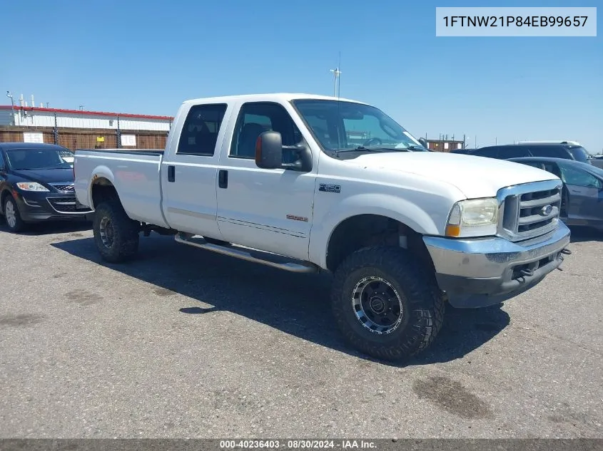 2004 Ford F-250 Lariat/Xl/Xlt VIN: 1FTNW21P84EB99657 Lot: 40236403