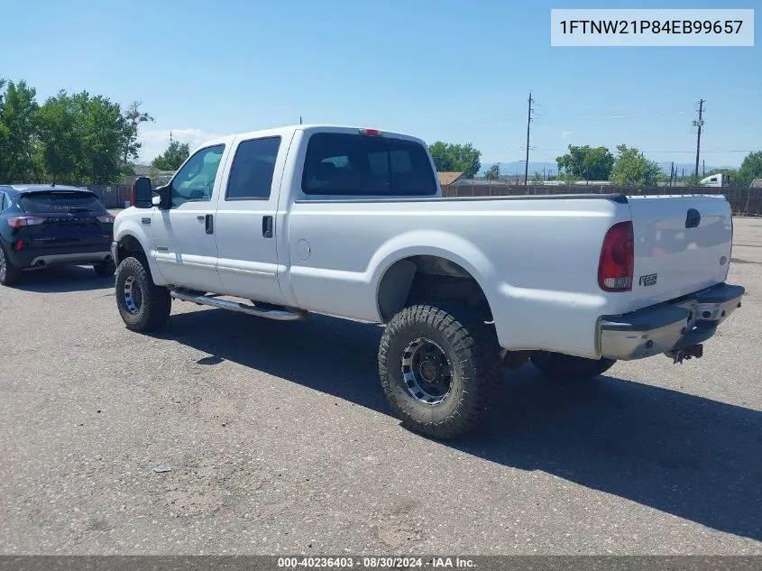 2004 Ford F-250 Lariat/Xl/Xlt VIN: 1FTNW21P84EB99657 Lot: 40236403