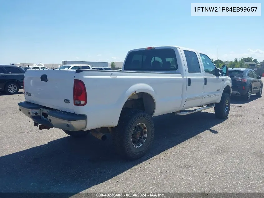 2004 Ford F-250 Lariat/Xl/Xlt VIN: 1FTNW21P84EB99657 Lot: 40236403