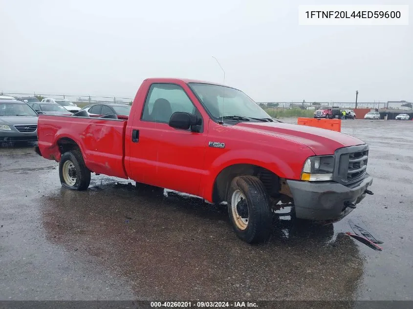 2004 Ford F-250 Xl/Xlt VIN: 1FTNF20L44ED59600 Lot: 40260201