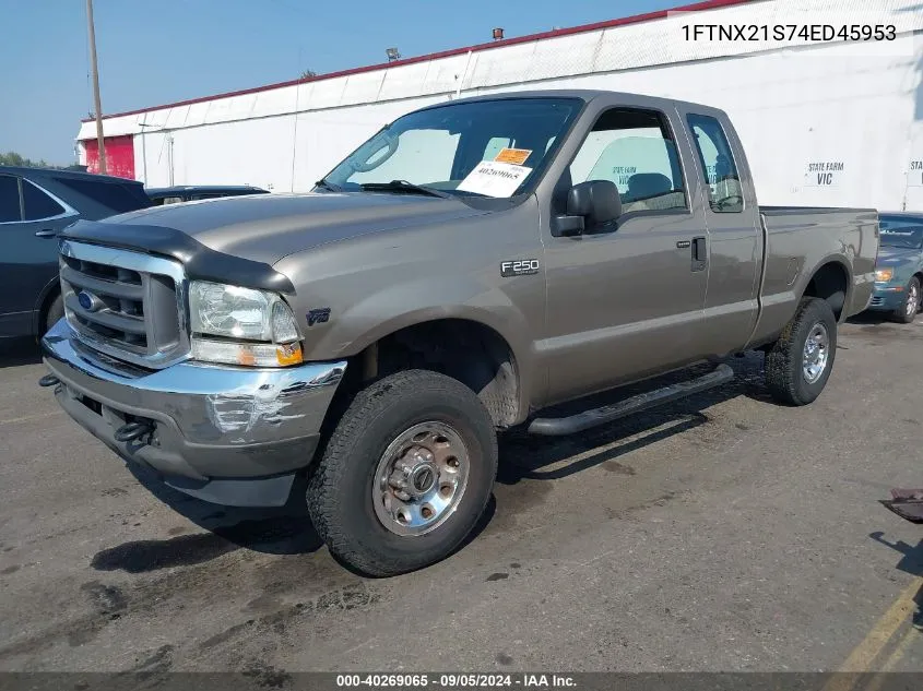 2004 Ford F-250 Lariat/Xl/Xlt VIN: 1FTNX21S74ED45953 Lot: 40269065