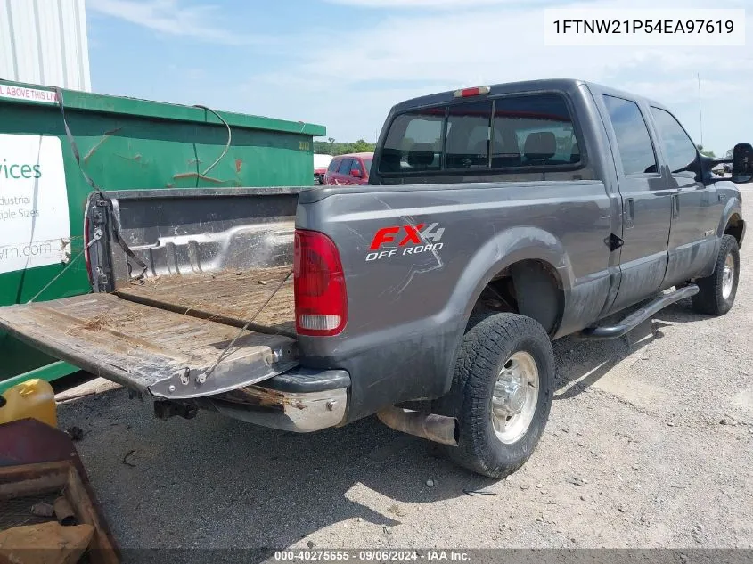 2004 Ford F-250 Lariat/Xl/Xlt VIN: 1FTNW21P54EA97619 Lot: 40275655