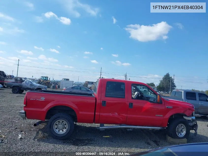 1FTNW21PX4EB40304 2004 Ford F250 Sd Lariat/Xl/Xlt