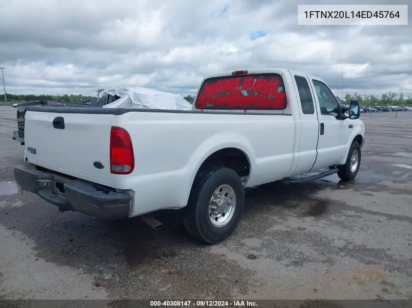 2004 Ford F250 Super Duty VIN: 1FTNX20L14ED45764 Lot: 40308147