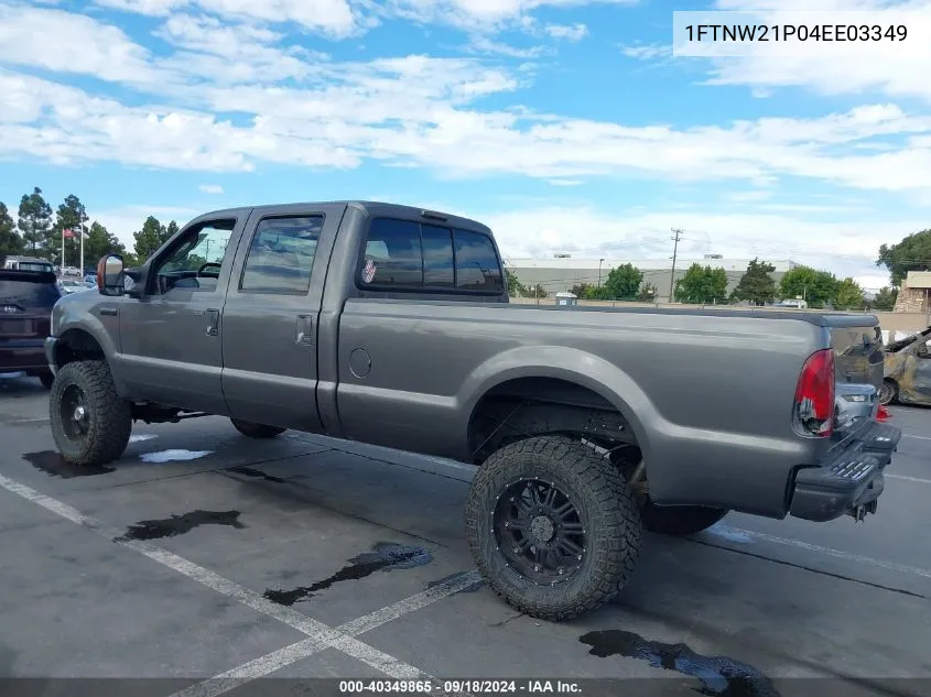 1FTNW21P04EE03349 2004 Ford F-250 Lariat/Xl/Xlt