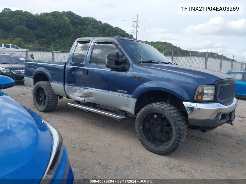 1FTNX21P04EA03269 2004 Ford F-250 Lariat/Xl/Xlt