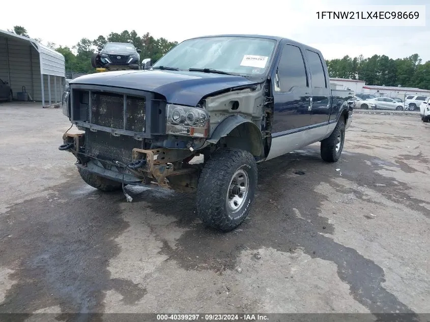 1FTNW21LX4EC98669 2004 Ford F-250 Lariat/Xl/Xlt