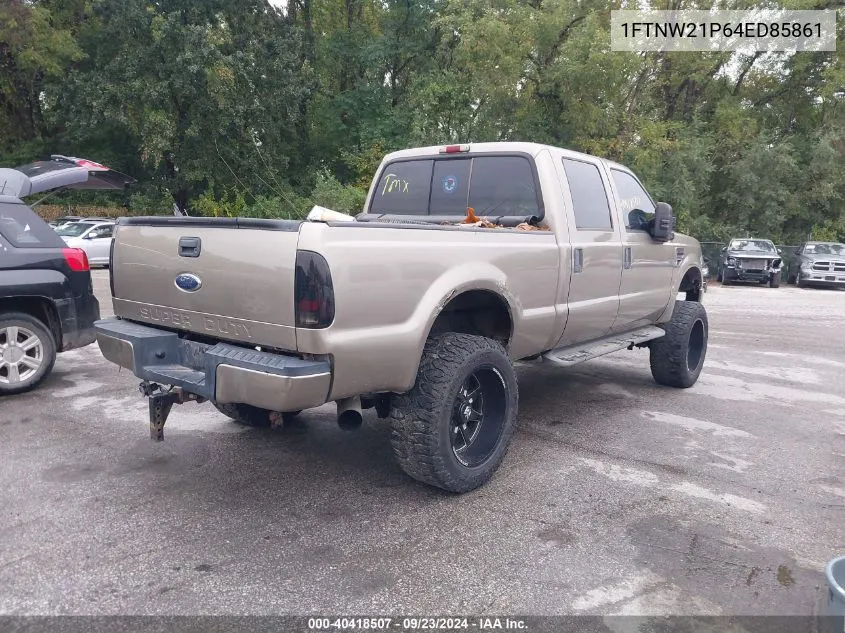 2004 Ford F-250 Lariat/Xl/Xlt VIN: 1FTNW21P64ED85861 Lot: 40418507